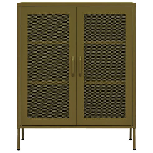 Lady Jillian -  Storage Cabinet Olive Green 80x35x101,5 cm Steel - Model 4